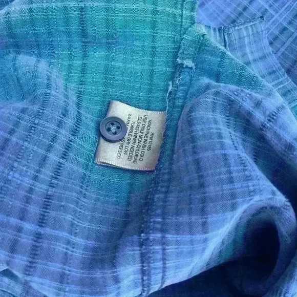 Pre-owned Foundry Men's 2XL Button Up Shirt, Blue, Short Sleeve - Picture 6 of 7